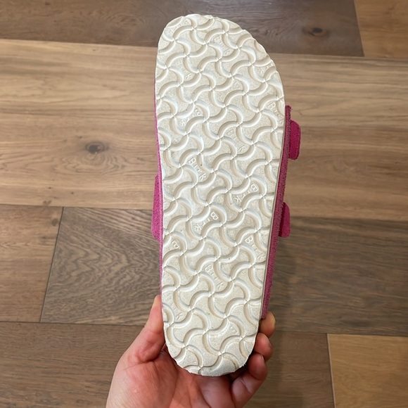 Birkenstocks Arizona Pink Suede Soft Foot Bed Fuchsia Tulip Sz 42 Women’s 11 US - Picture 14 of 16